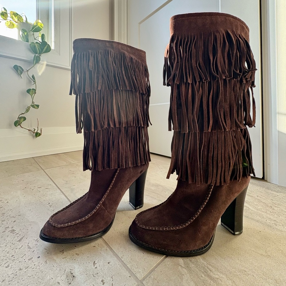 Ralph Lauren Fringe Boots